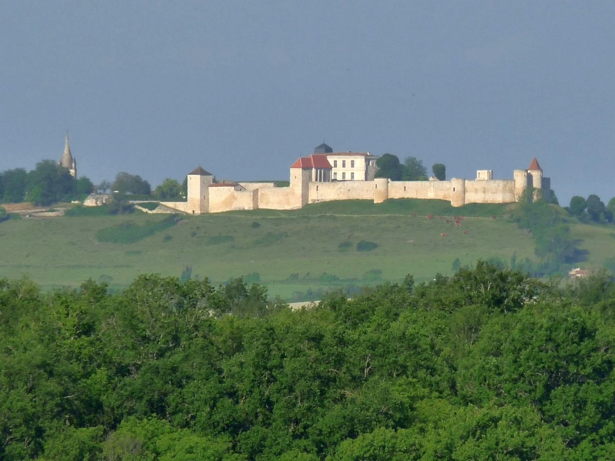 château de Villebois vu de Gardes-le-Pontaroux (route de Périgueux)
