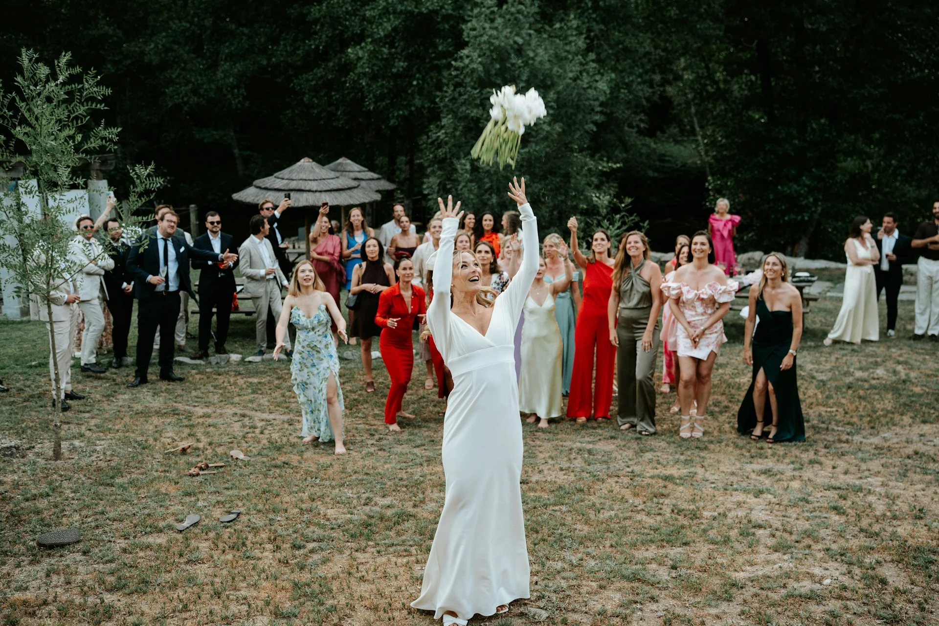 lancement bouquet mariée